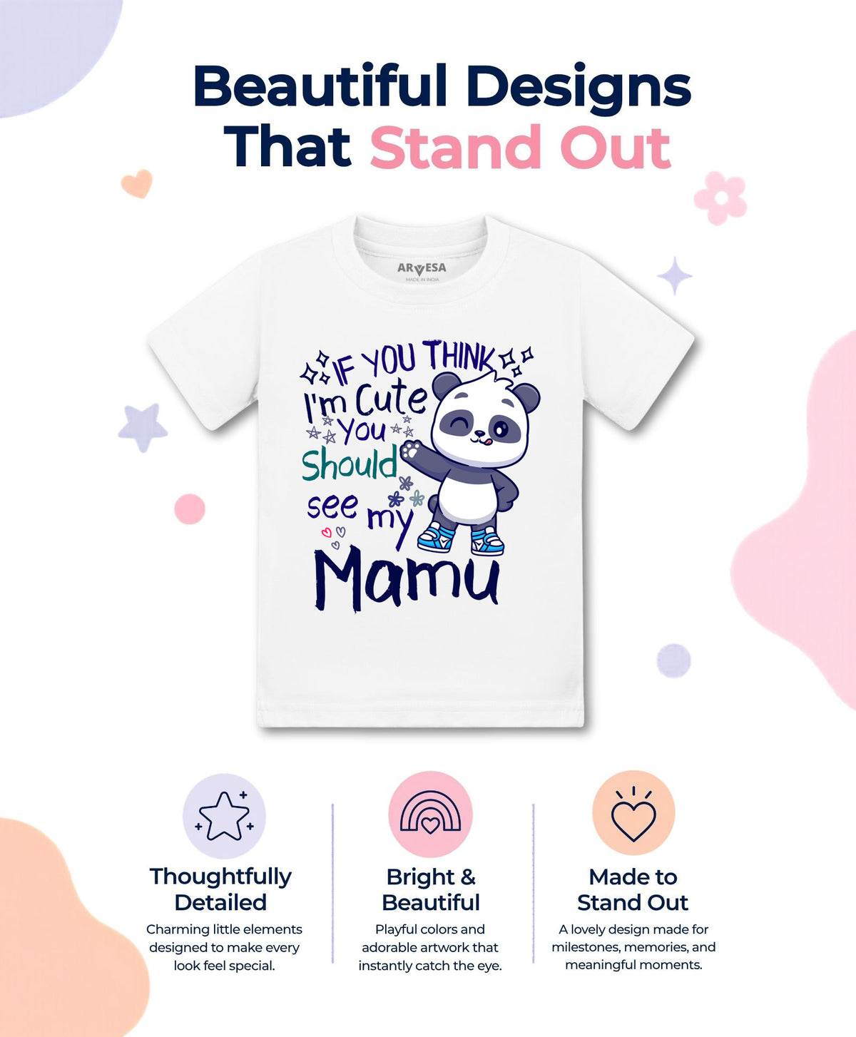 No | I Am Cute You Should See My Mamu - T-shirt