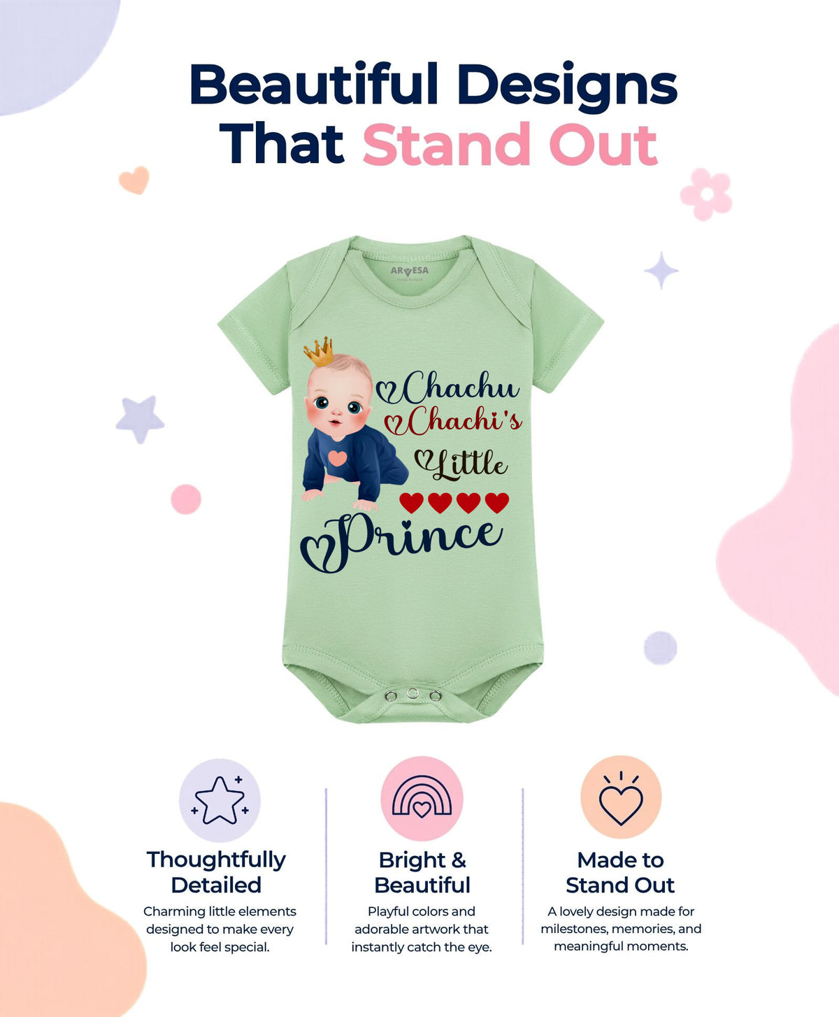 No | Chachu Chachi'S Little Prince - Romper