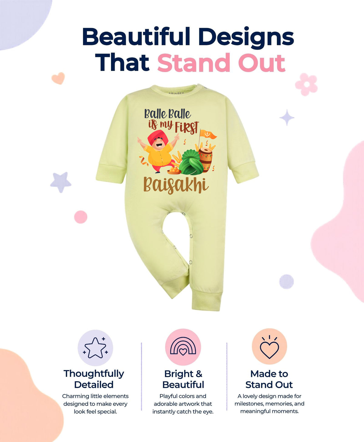 No | Happy Baisakhi - Jumpsuit