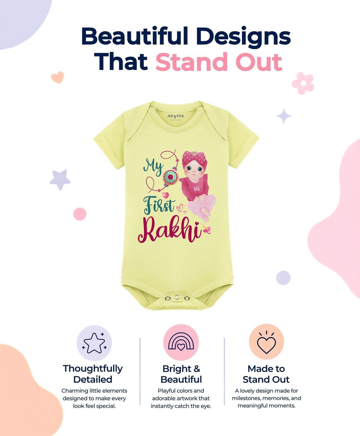 No | My First Rakhi - Romper