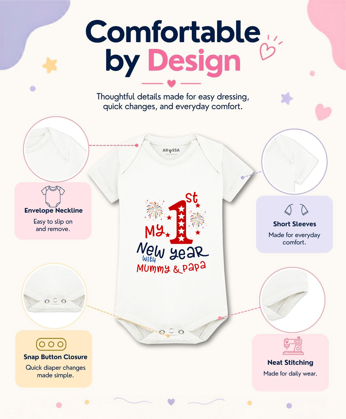 No | My First New Year - Romper