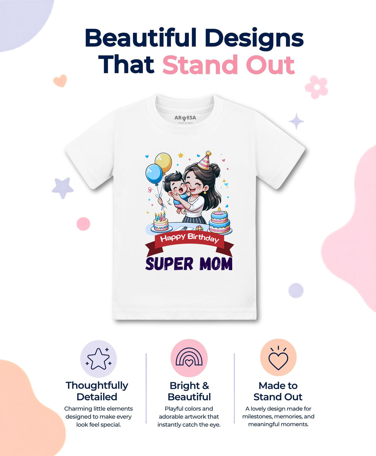 No | Happy Birthday Super Mom Mom Birthday - T-shirt