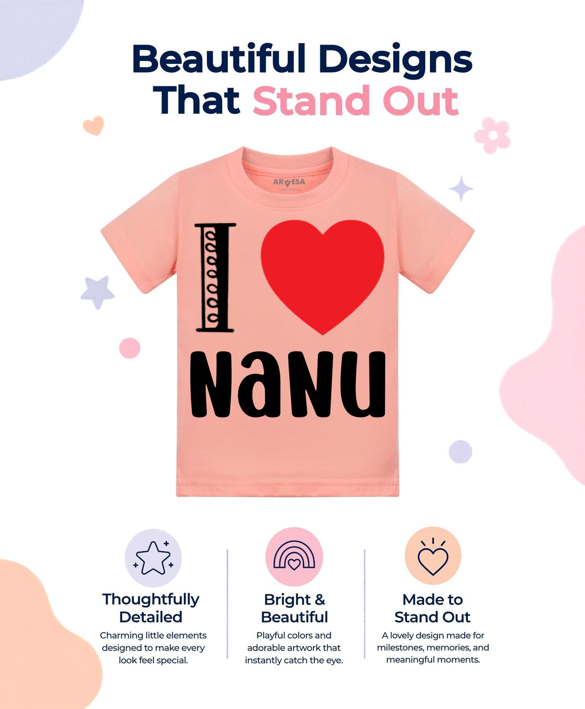 No | I Love Nanu Nana Nani - T-shirt