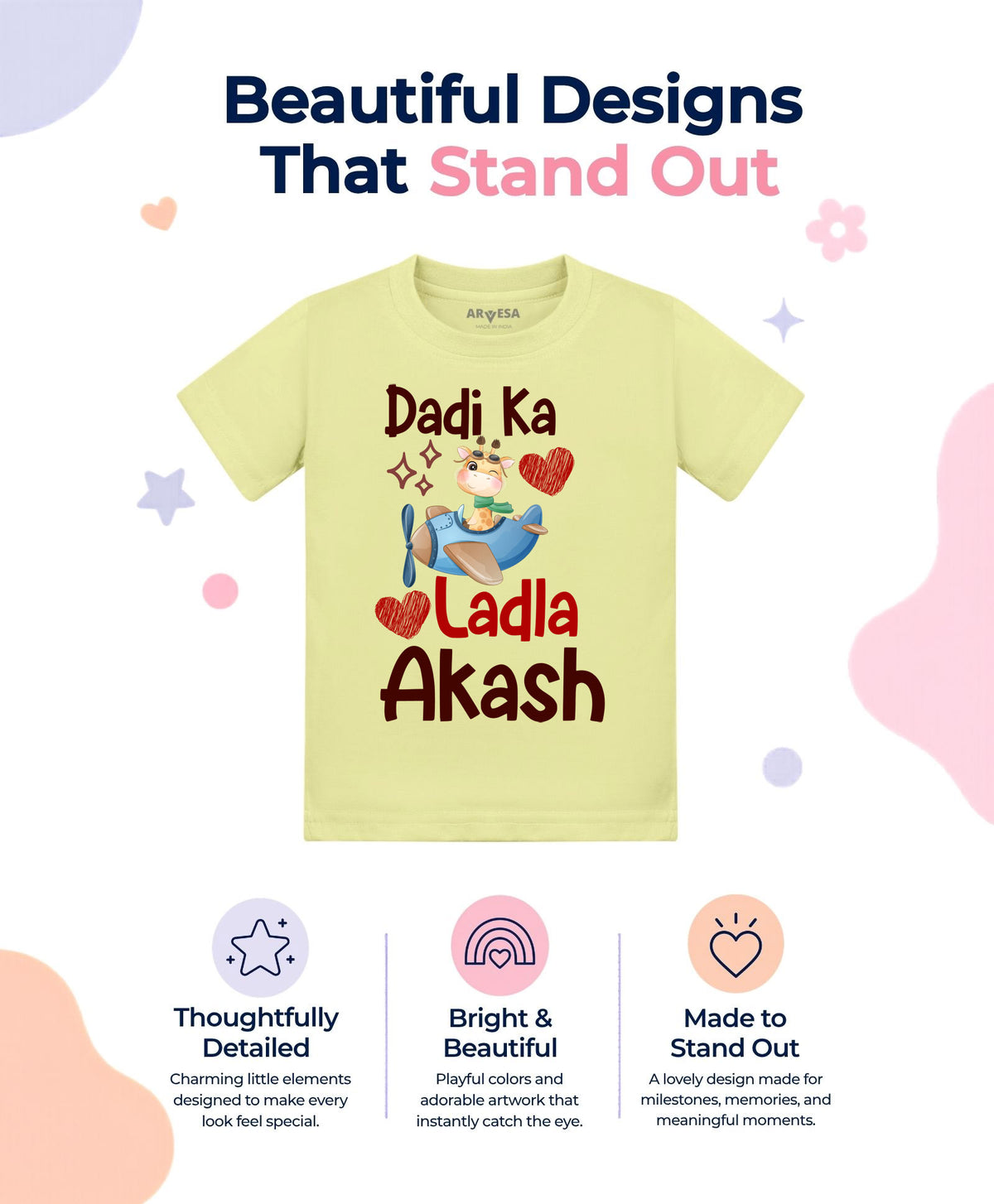 Yes | Dadi Ka Ladla Dada Dadi - T-shirt