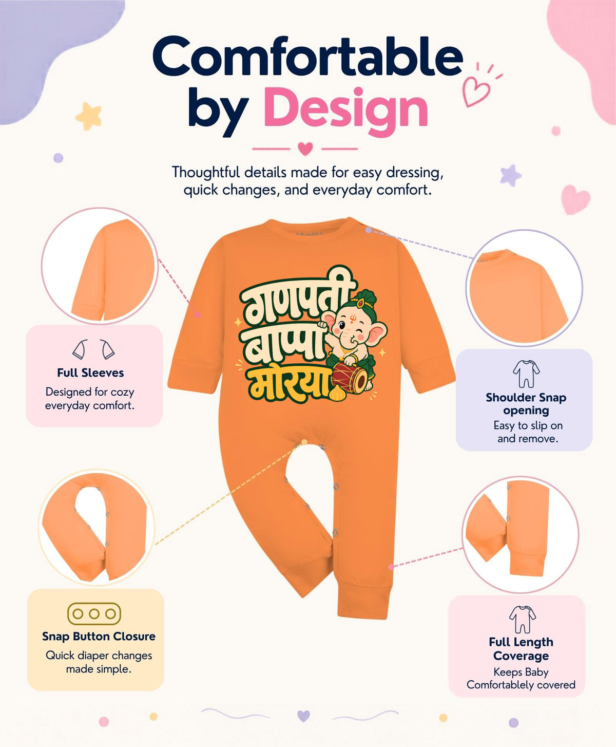 Ganpati Bappa Morya Devotional - Jumpsuit