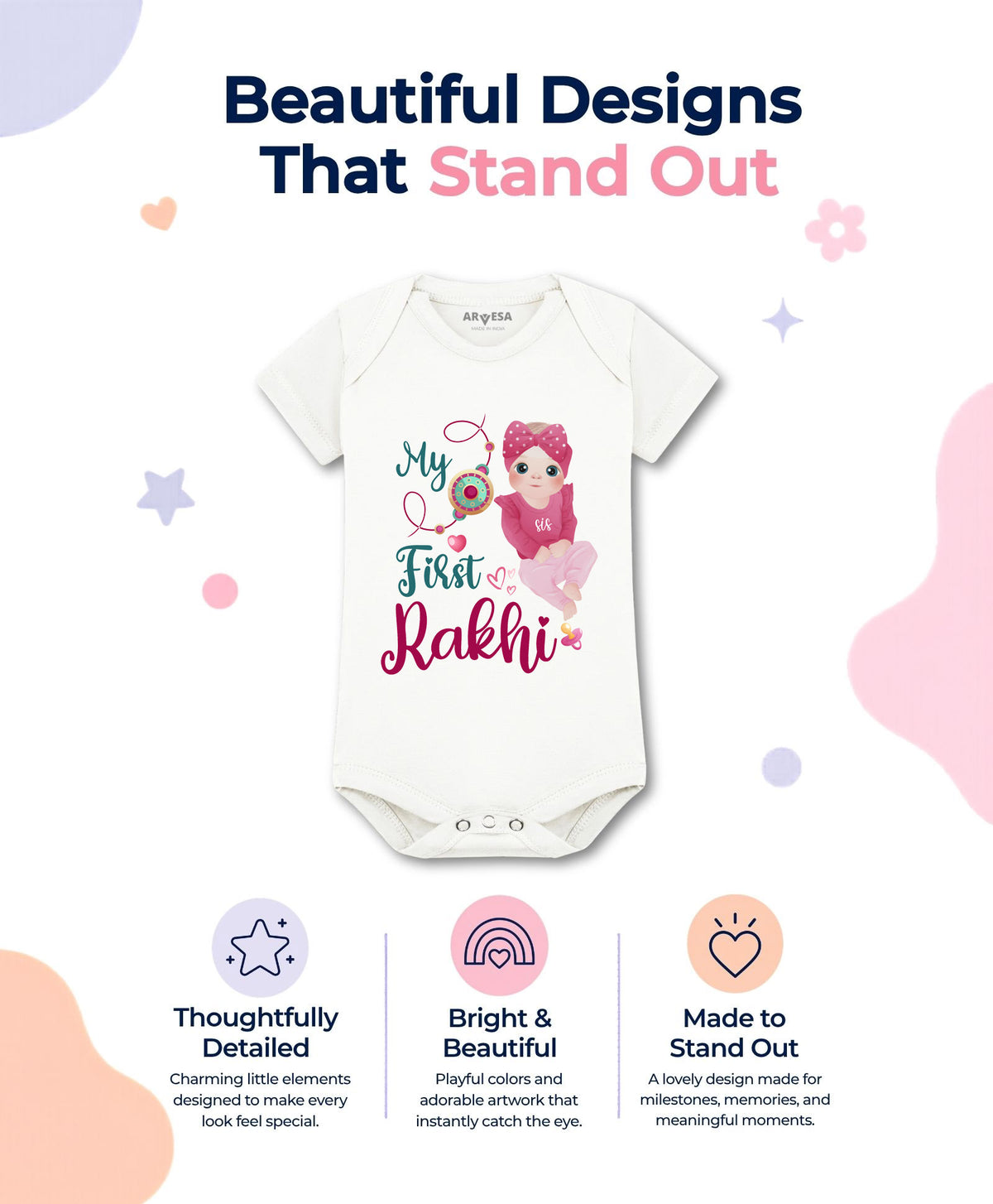 No | My First Rakhi - Romper