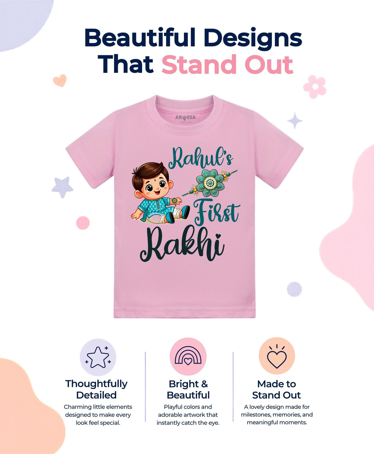 Yes | My First Rakhi - T-shirt