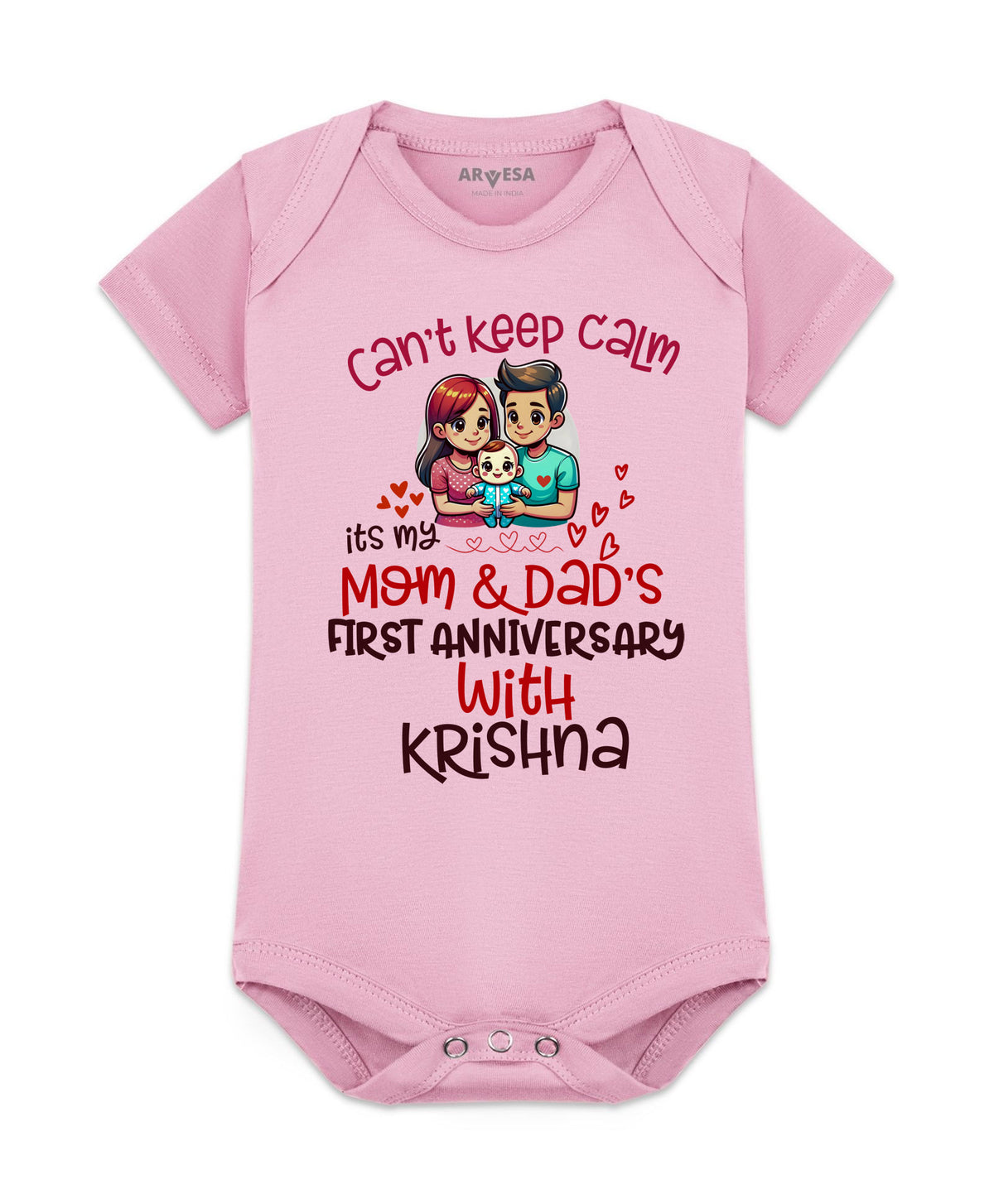Yes | First Anniversary With Mom And Dad Mom Dad Anniversary - Romper