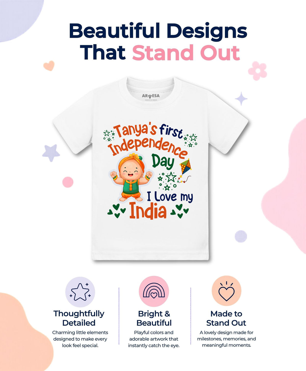 Yes | My First Independence Day - T-shirt