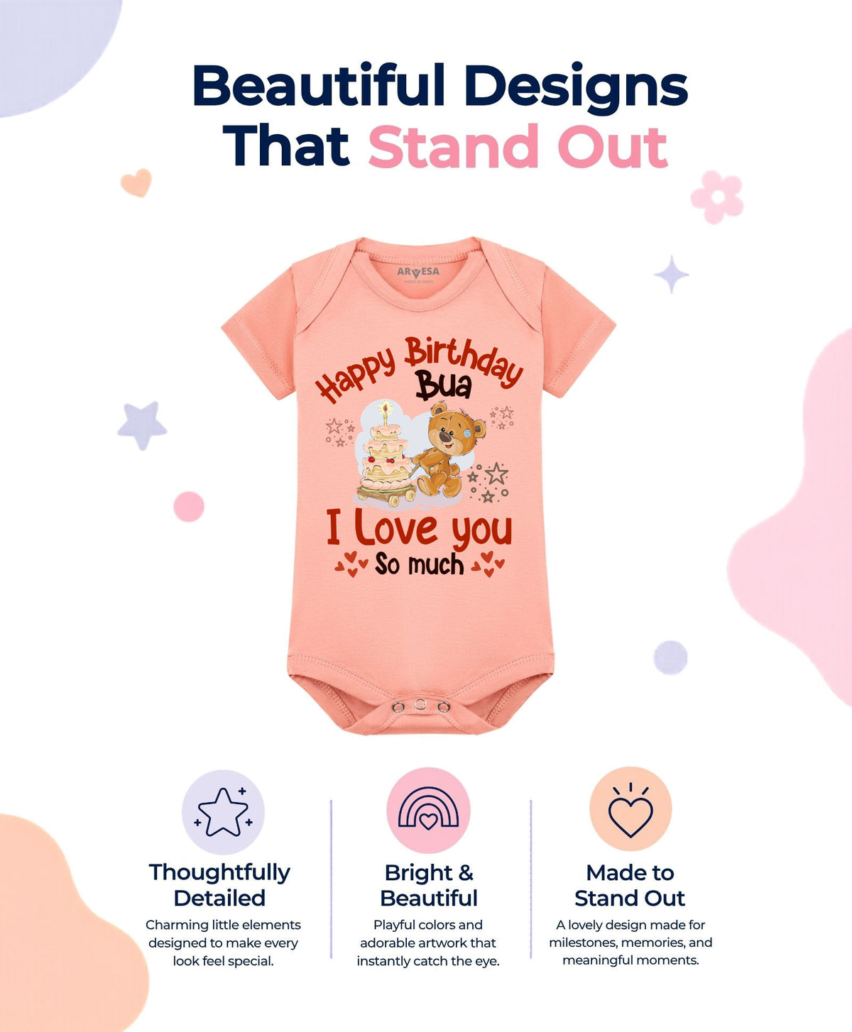 No | Happy Birthday Bua Family Birthday - Romper