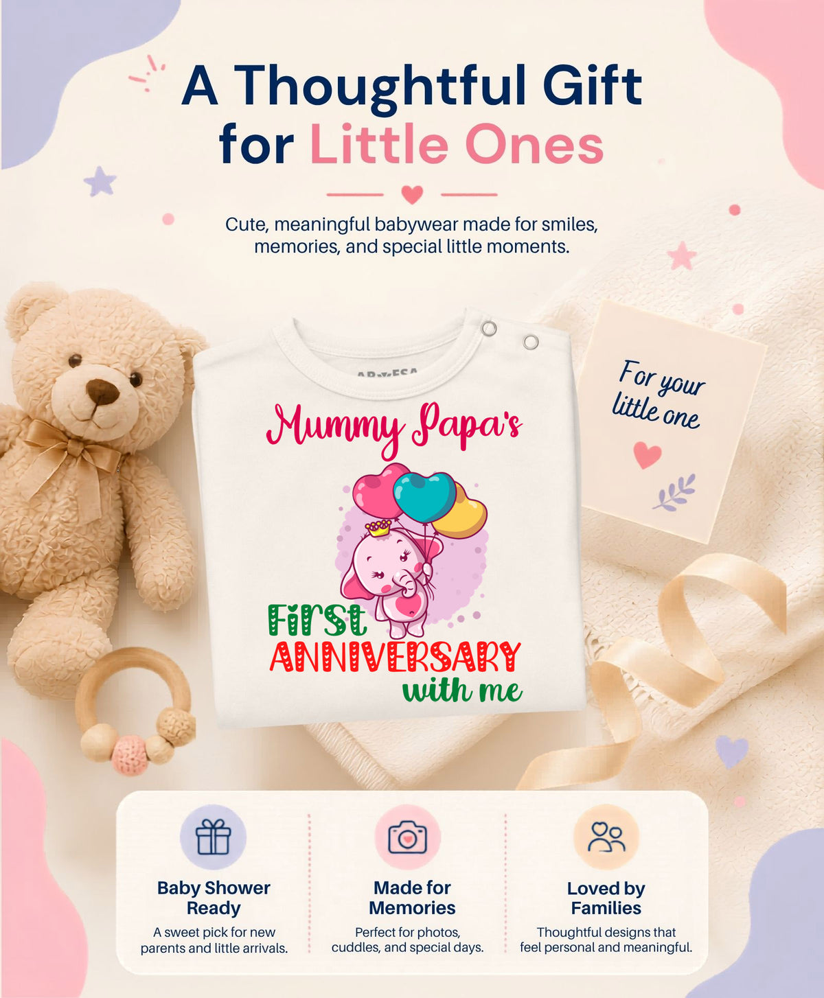 No | Mummy Papa First Anniversary With Me Mom Dad - Jumpsuit