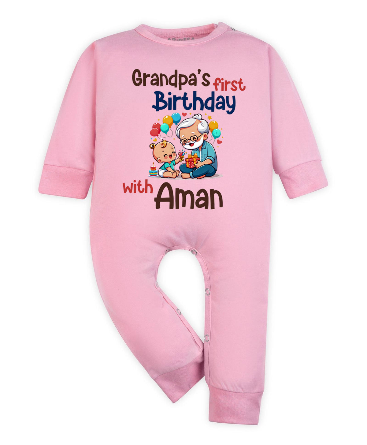 Yes | Grandpa's First Firthday With Me Family Birthday - Jumpsuit