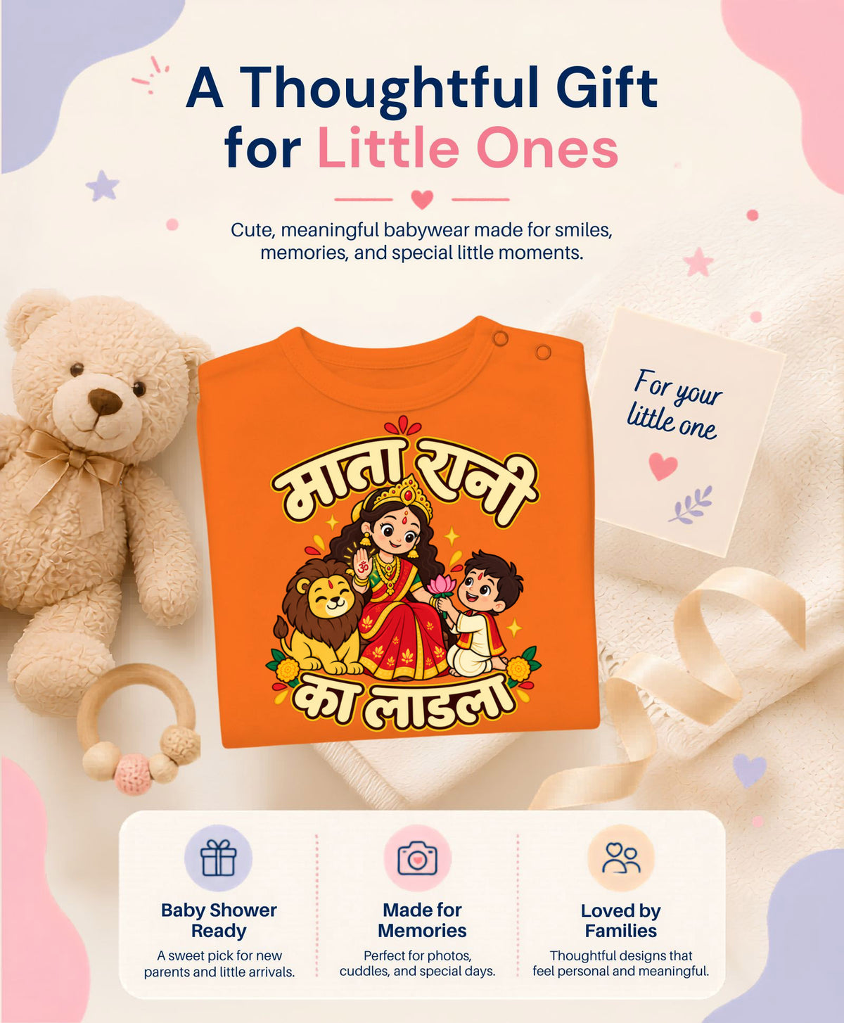 Mata Rani ka Ladla hindi text Navratri - Jumpsuit