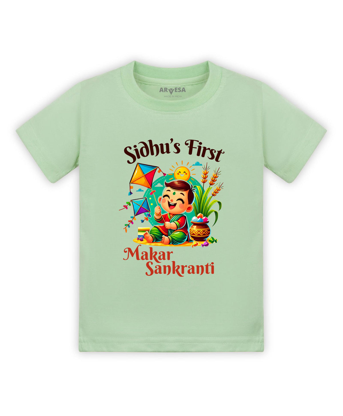 Yes | My First Makar sankranti - T-shirt