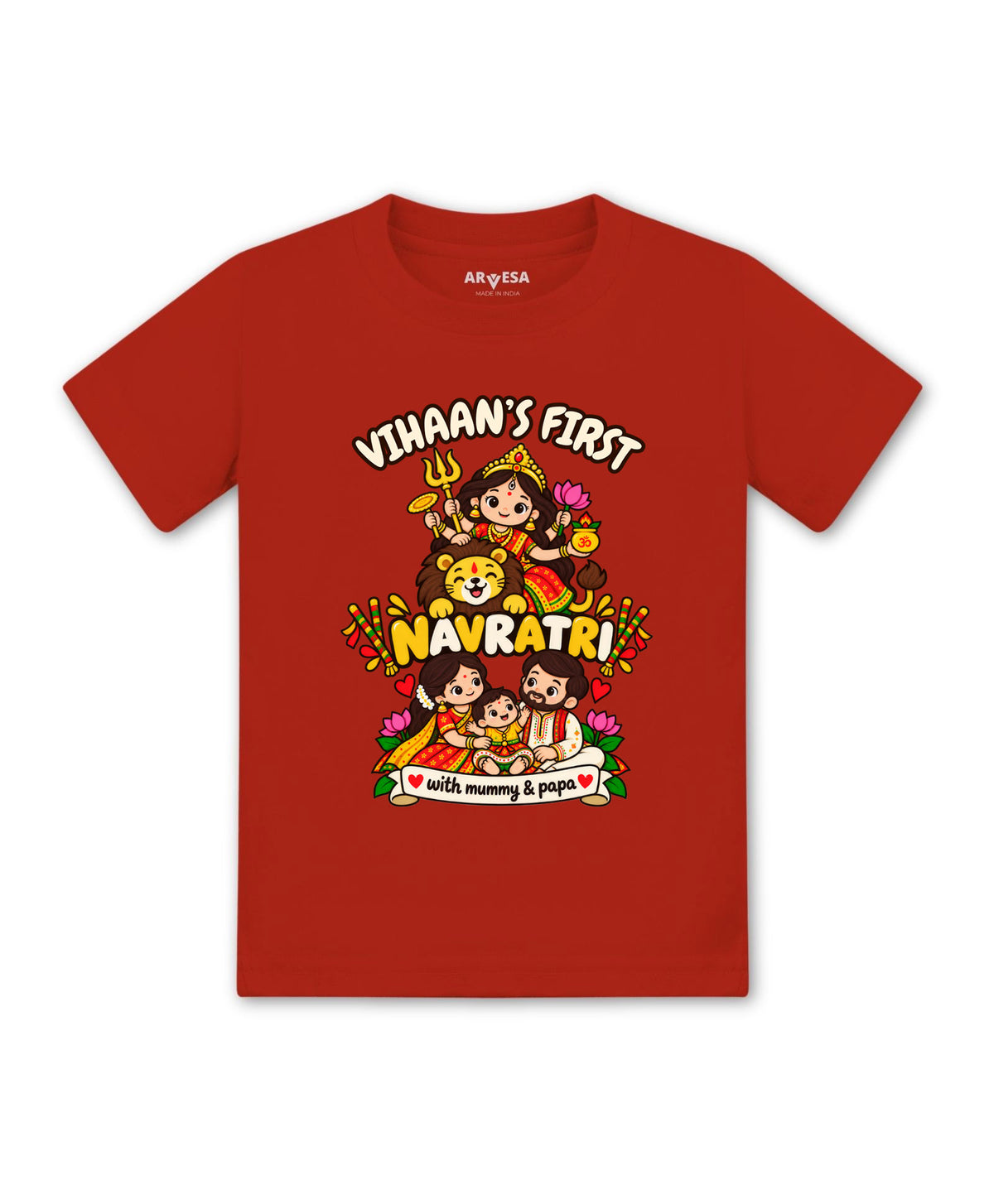Yes | My First Navratri with Mummy & Papa - T-shirt