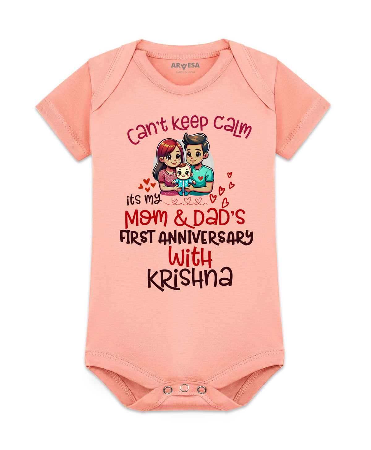 Yes | First Anniversary With Mom And Dad Mom Dad Anniversary - Romper