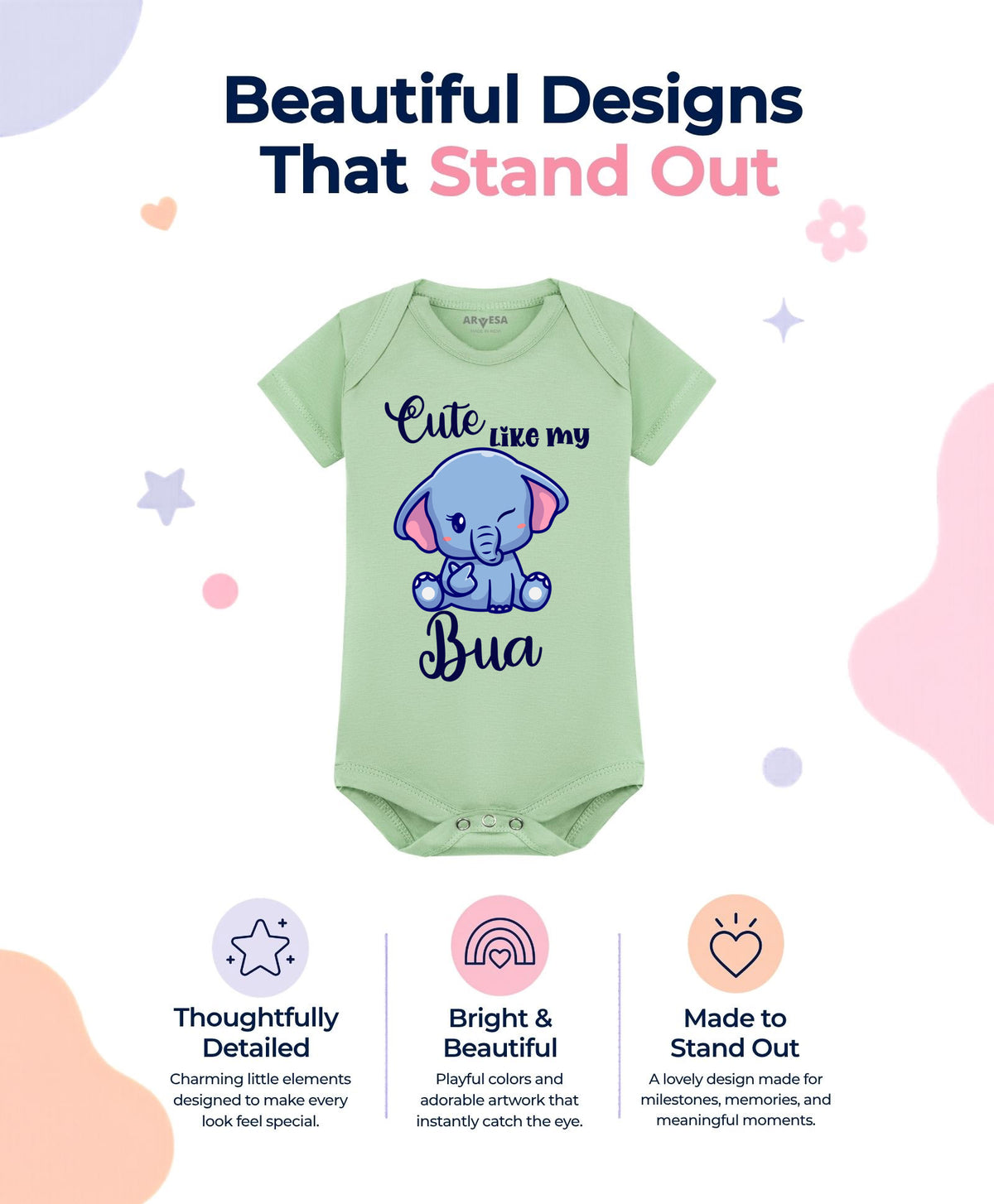 No | Cute Like My Bua - Romper