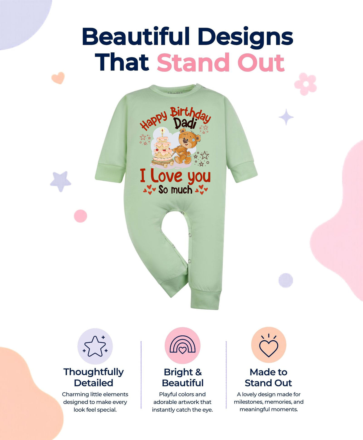 No | Happy Birthday Dadi Family Birthday - Jumpsuit