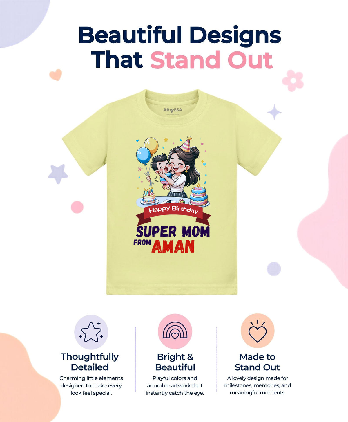 Yes | Happy Birthday Super Mom Mom Birthday - T-shirt