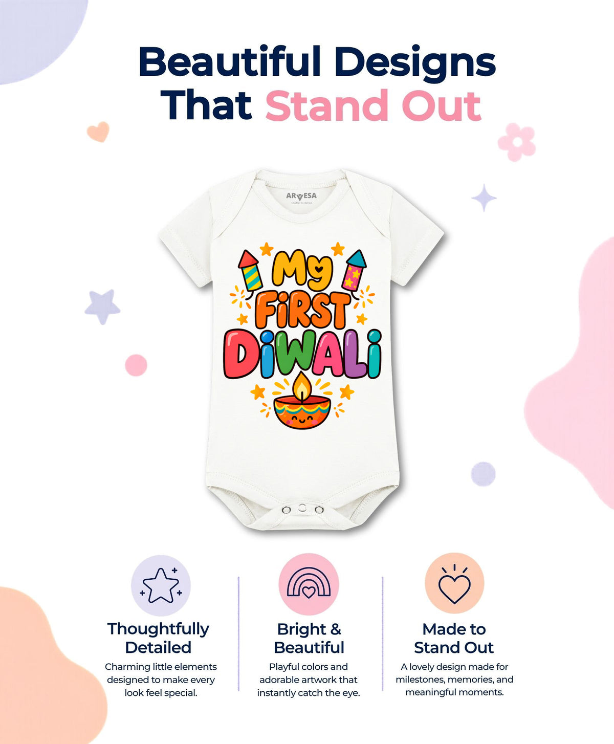 No | My First Diwali - Romper