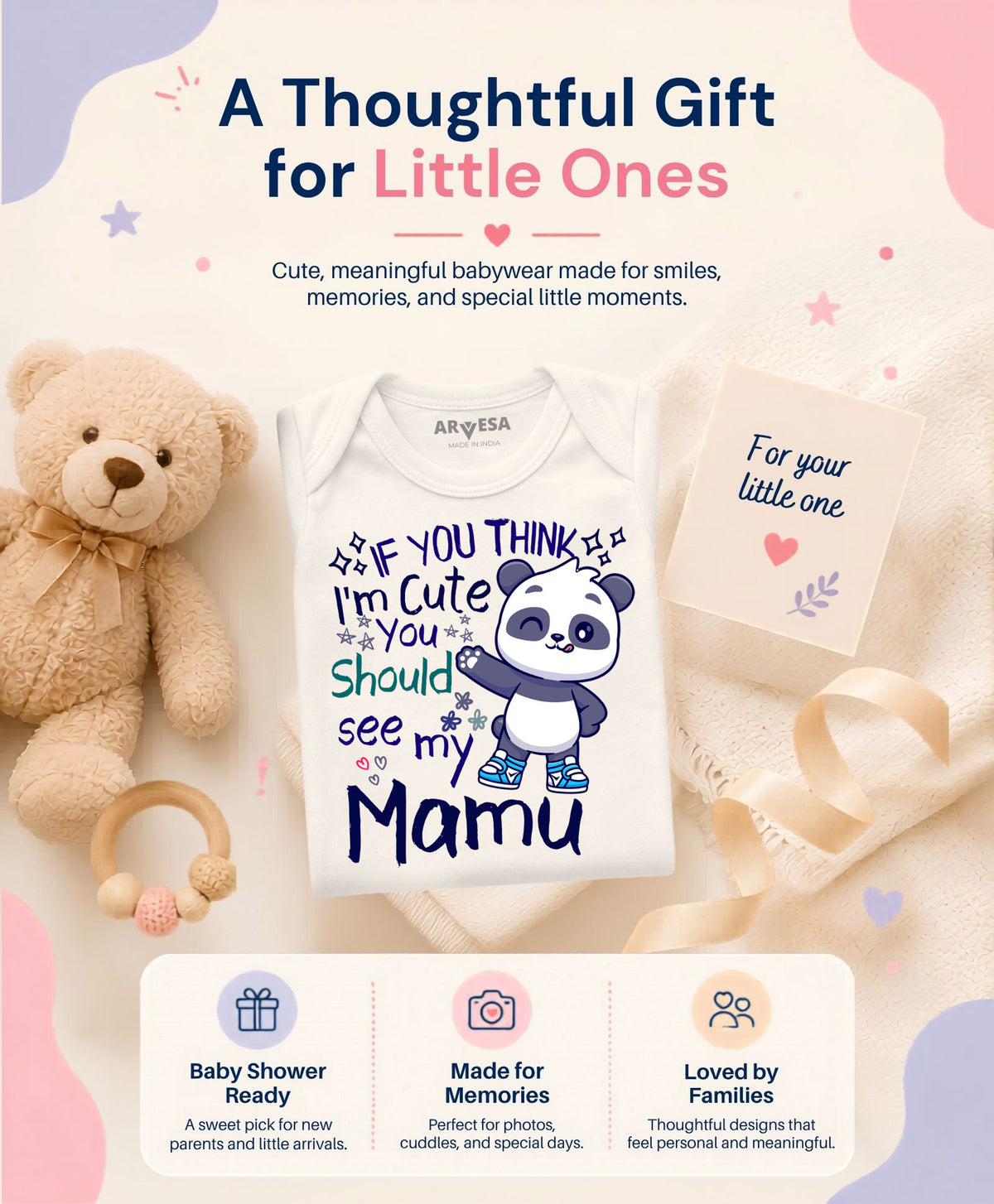 No | I Am Cute You Should See My Mamu - Romper