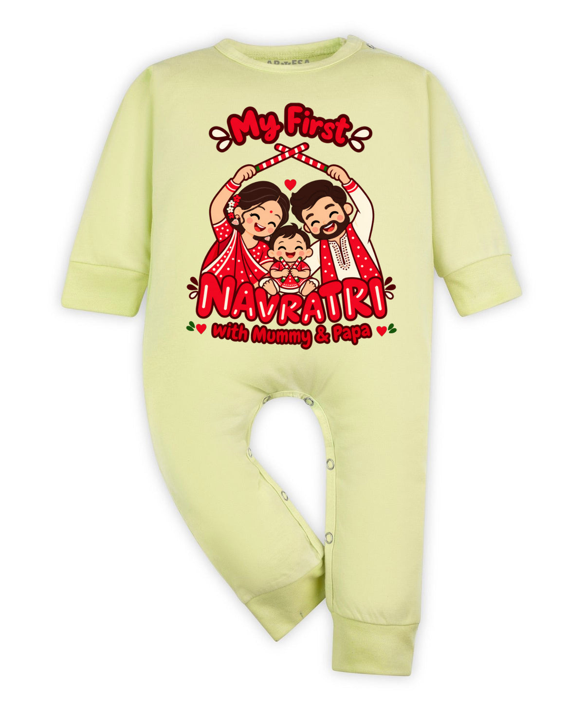 No | My First Navratri with Mummy & Papa - Jumpsuit