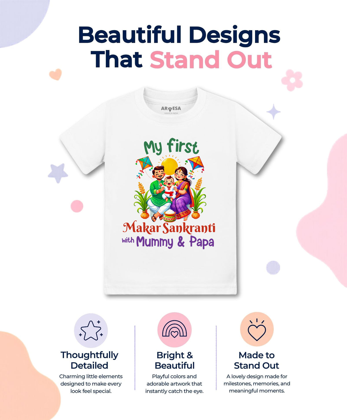 No | My First Makar sankranti - T-shirt