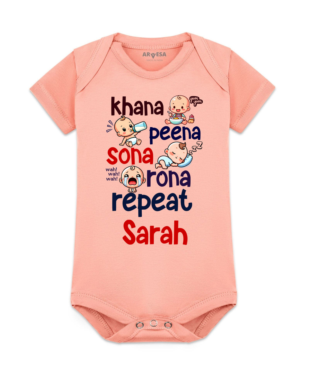 Yes | Khana Peena Sona Repeat Quirky - Romper