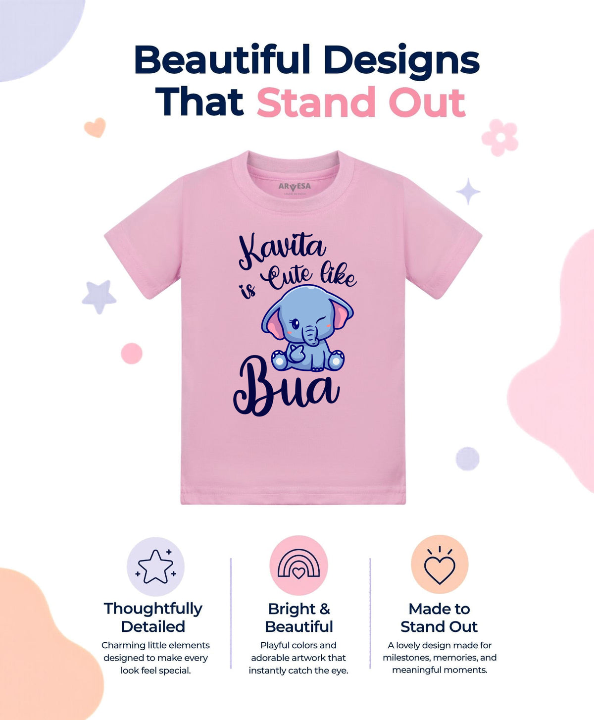 Yes | Cute Like My Bua - T-shirt