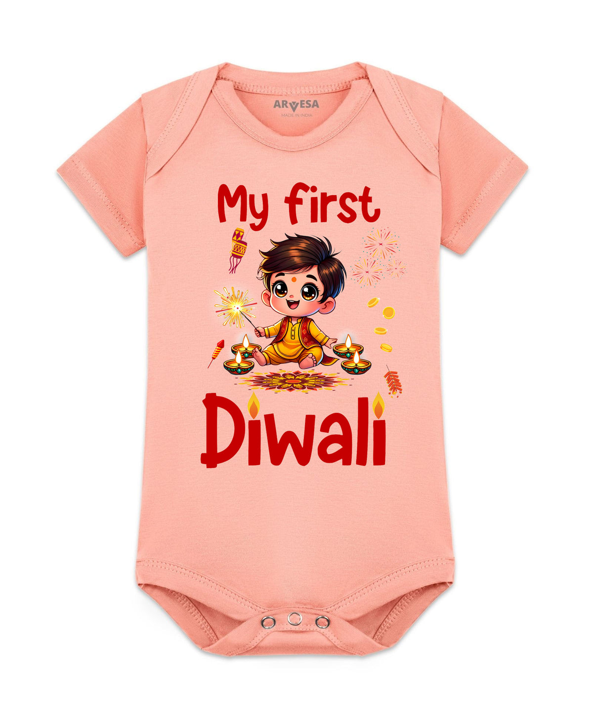 No | My First Diwali - Romper