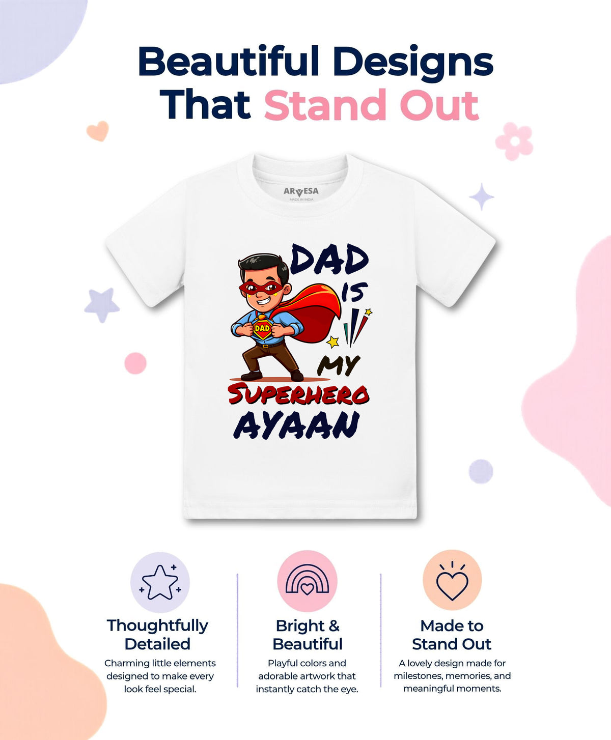 Yes | Dad Is My Superhero - T-shirt