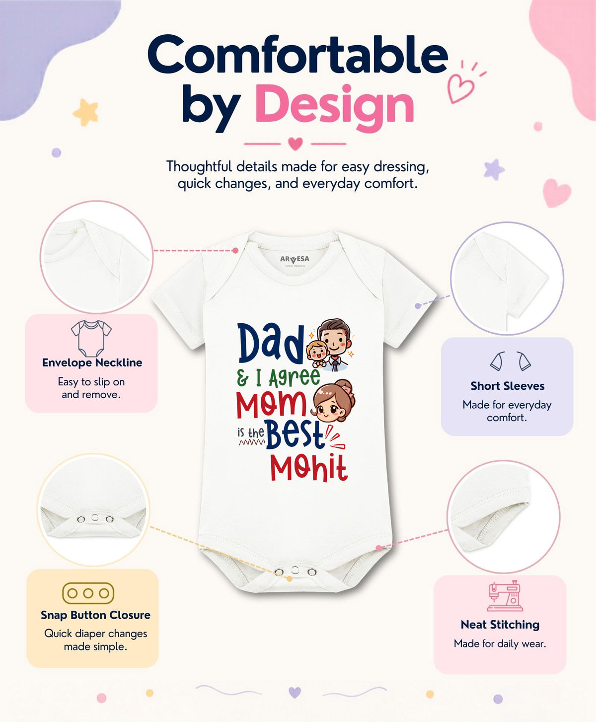 Yes | Daddy & I Agree Mommy Is Best - Romper