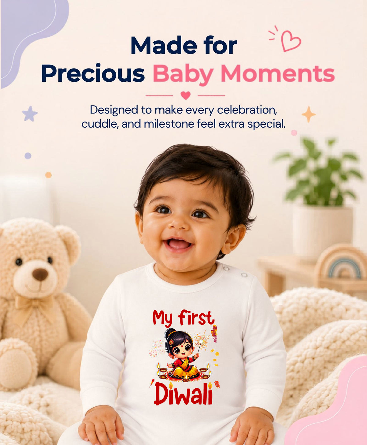 No | My First Diwali - Jumpsuit