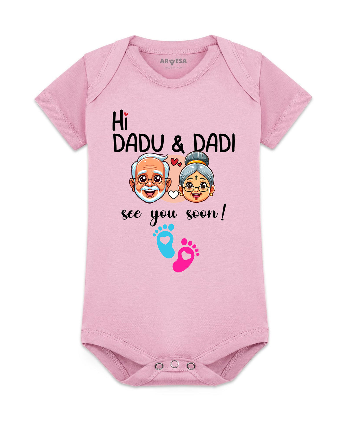 Hi Dadu & Dadi See You Soon Pregnancy Announcement - Romper