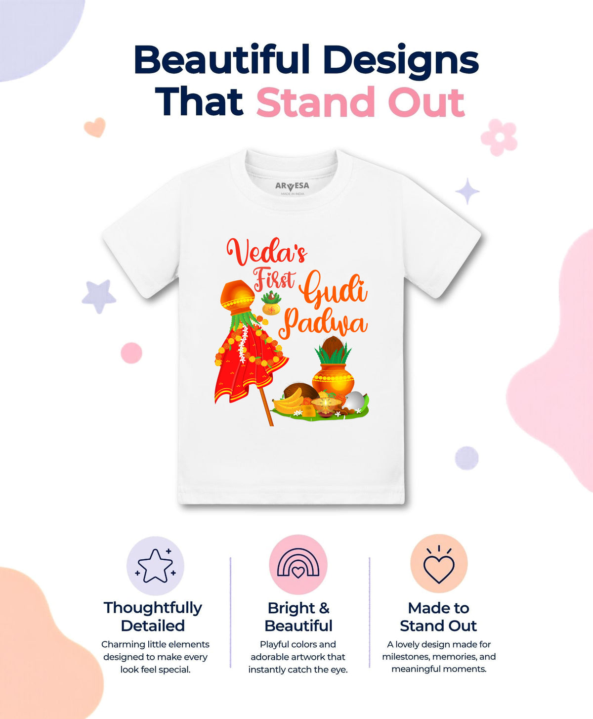 Yes | My First Gudi Padwa - T-shirt