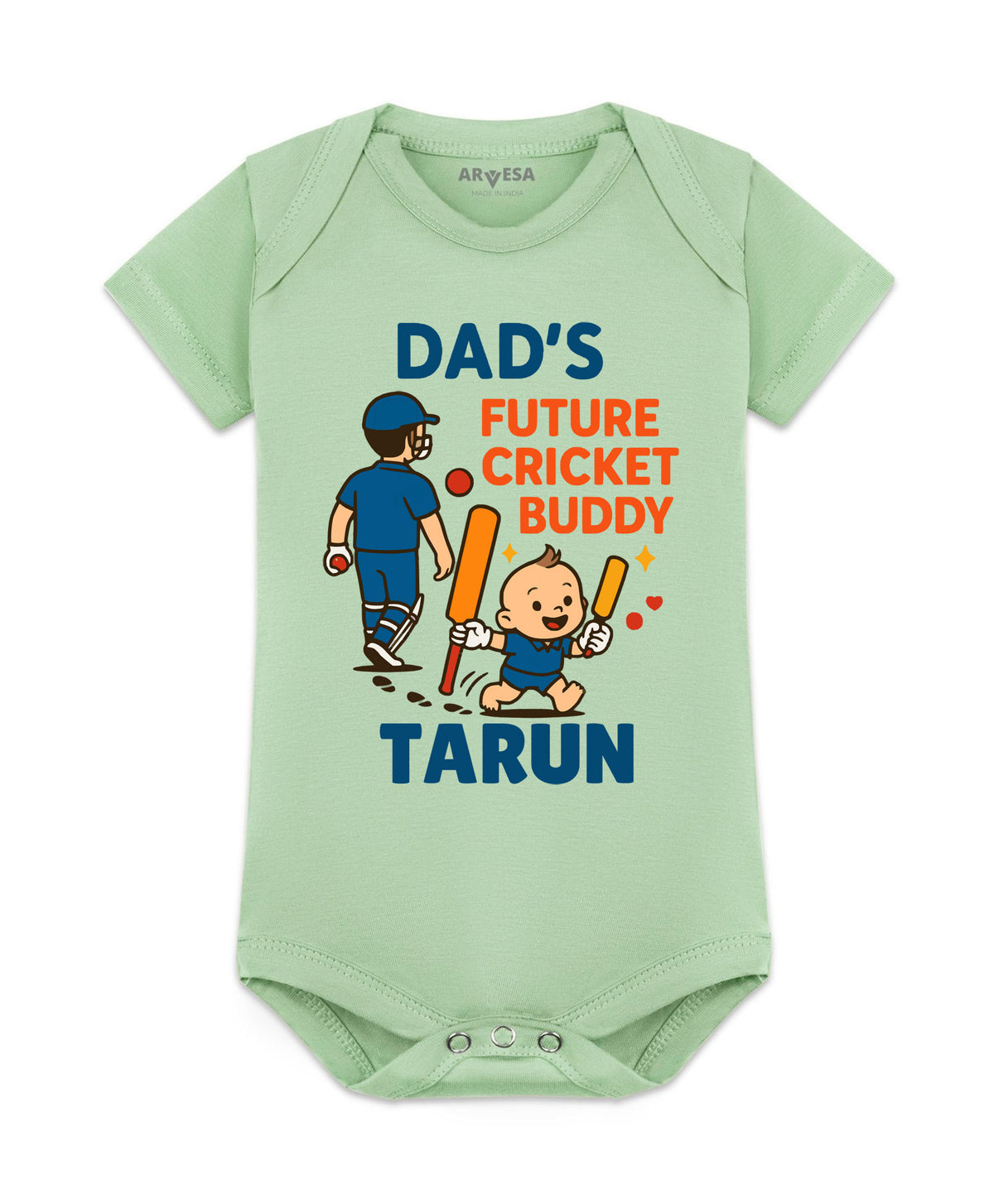 Yes | Dad's Future Cricket Buddy - Romper