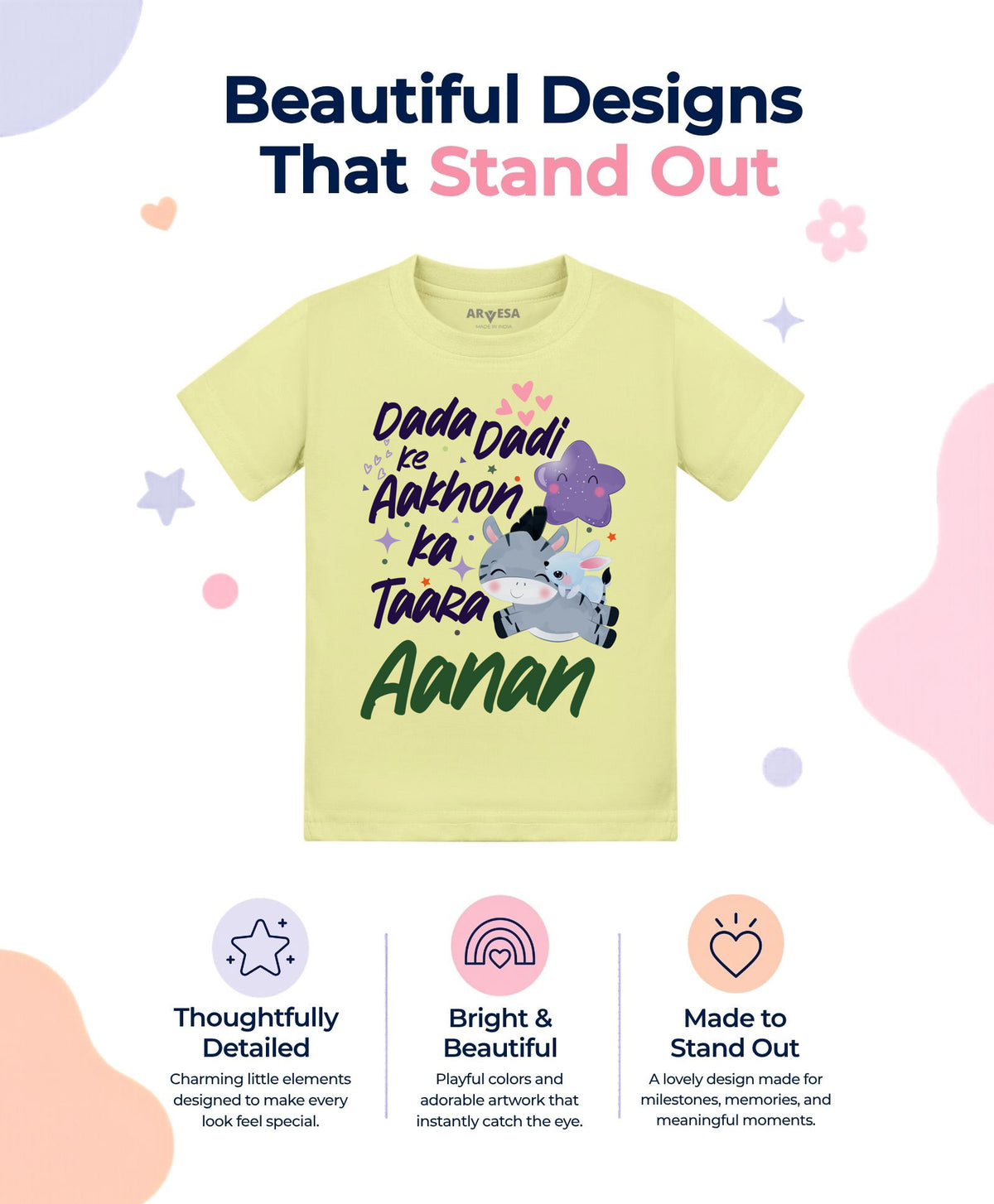 Yes | Dada Dadi Ke Aankhon Ka Tara - T-shirt