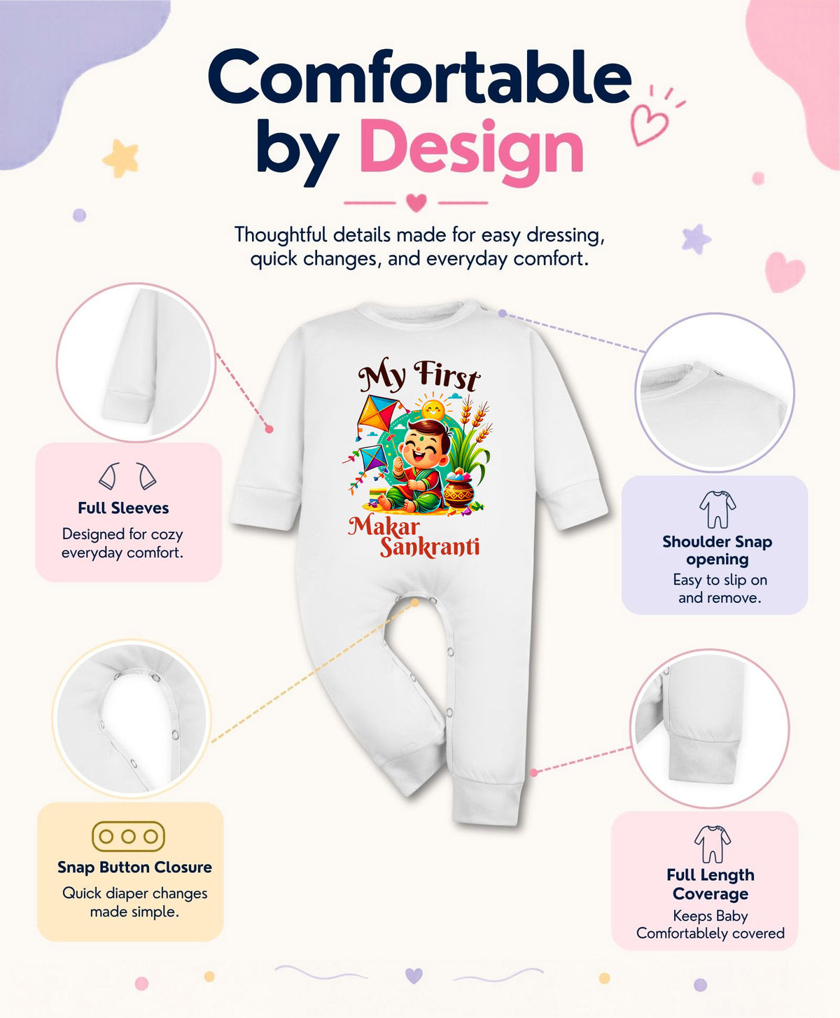 No | My First Makar sankranti - Jumpsuit