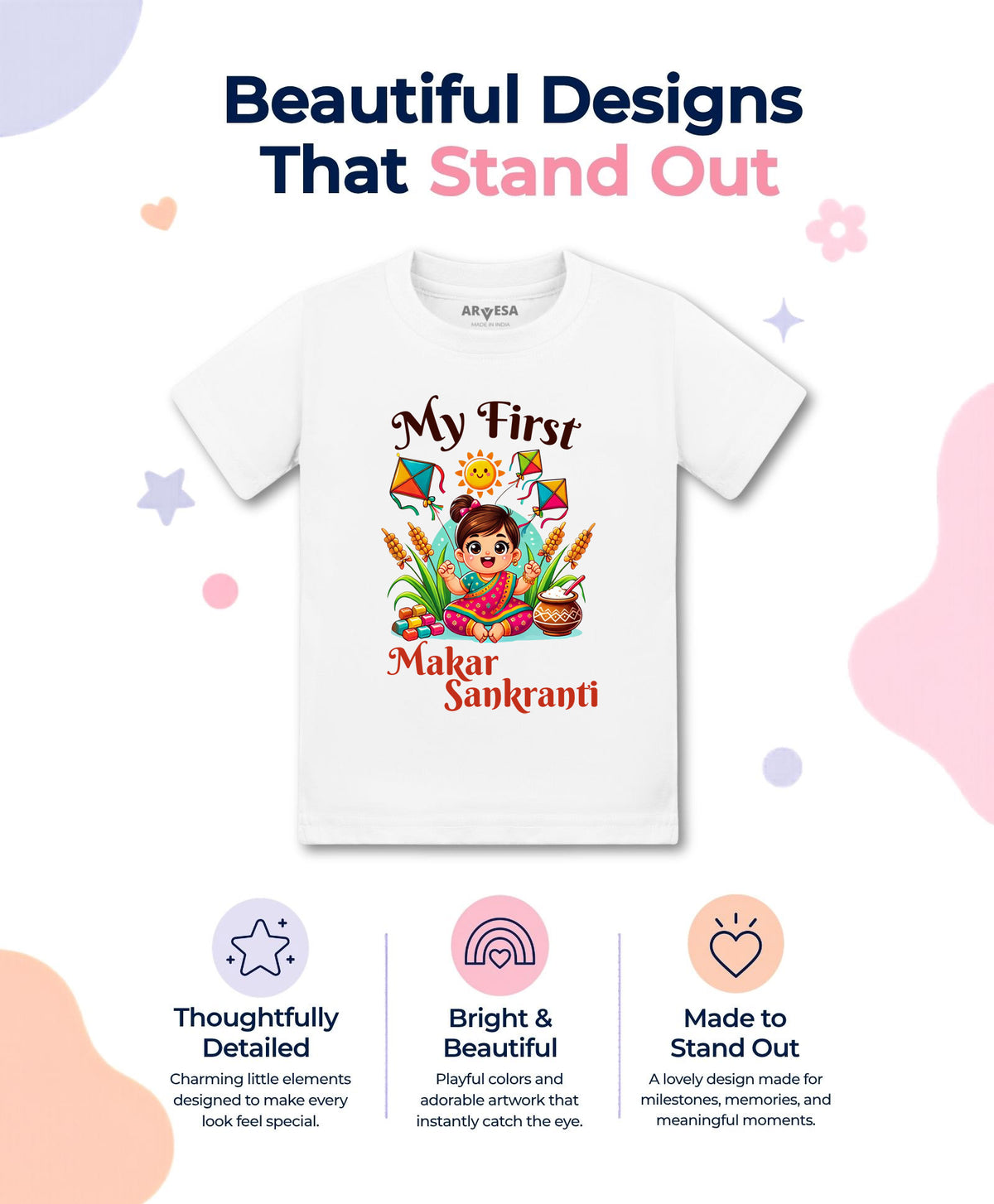 No | My First Makar sankranti - T-shirt