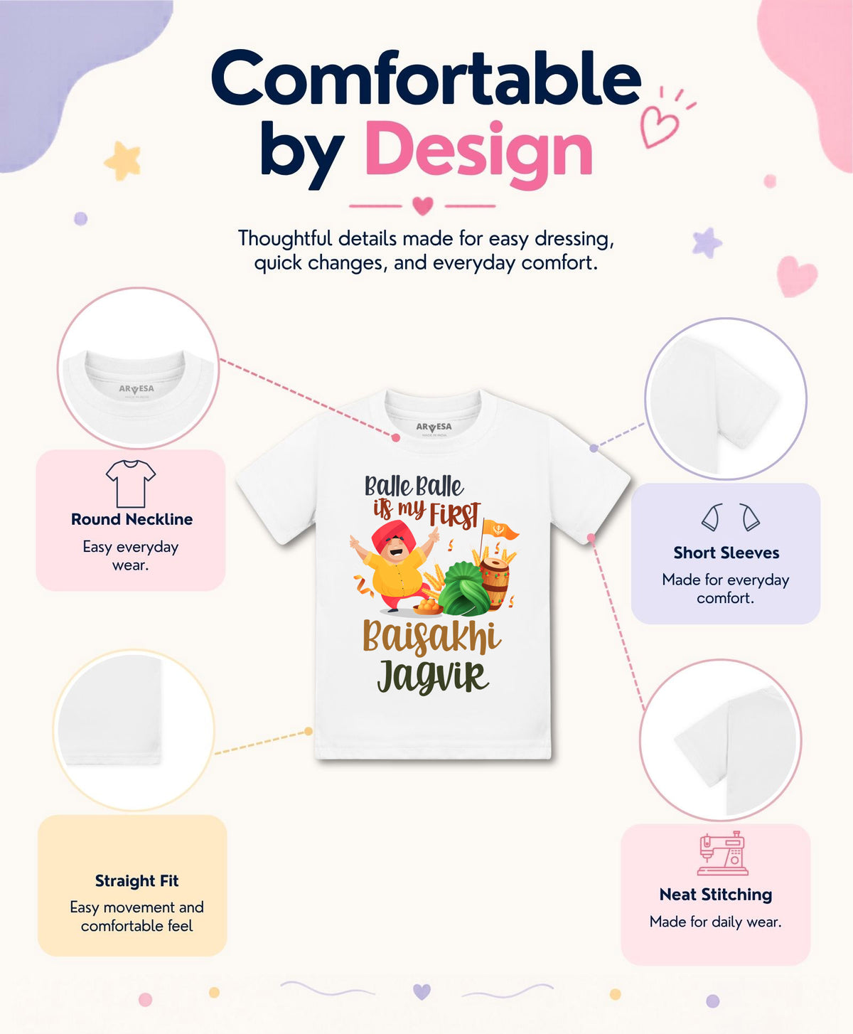 Yes | Happy Baisakhi - T-shirt