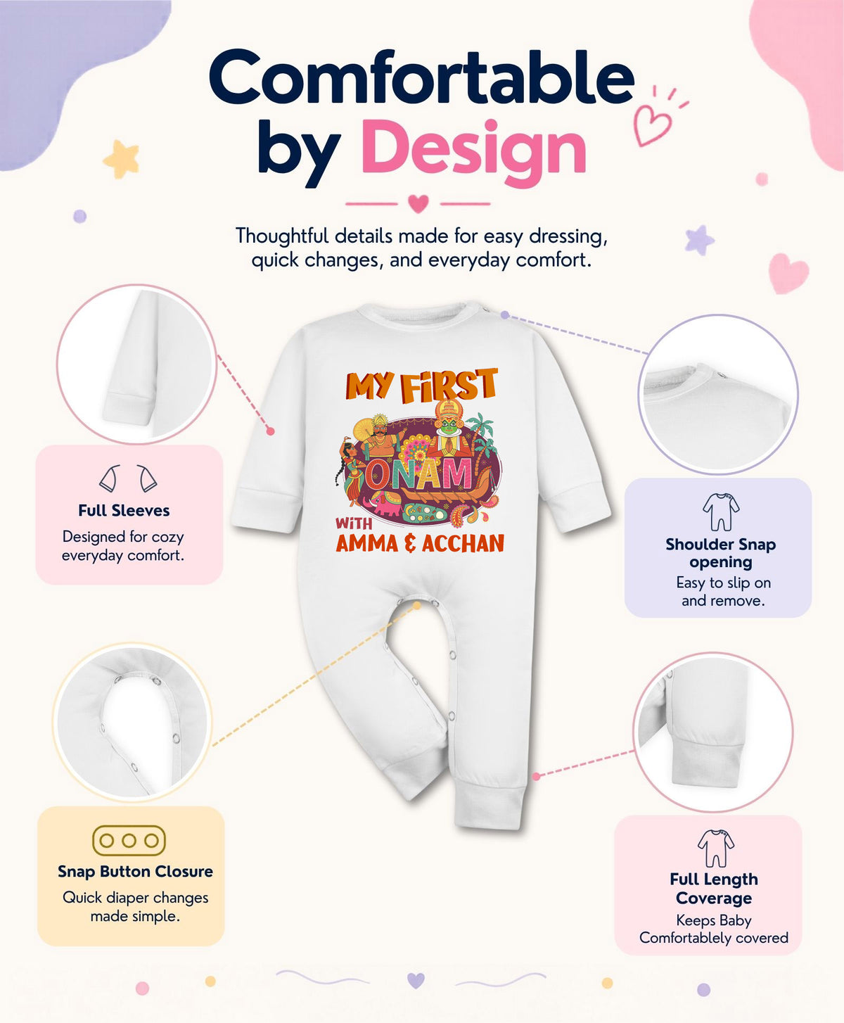 No | My First Onam - Jumpsuit