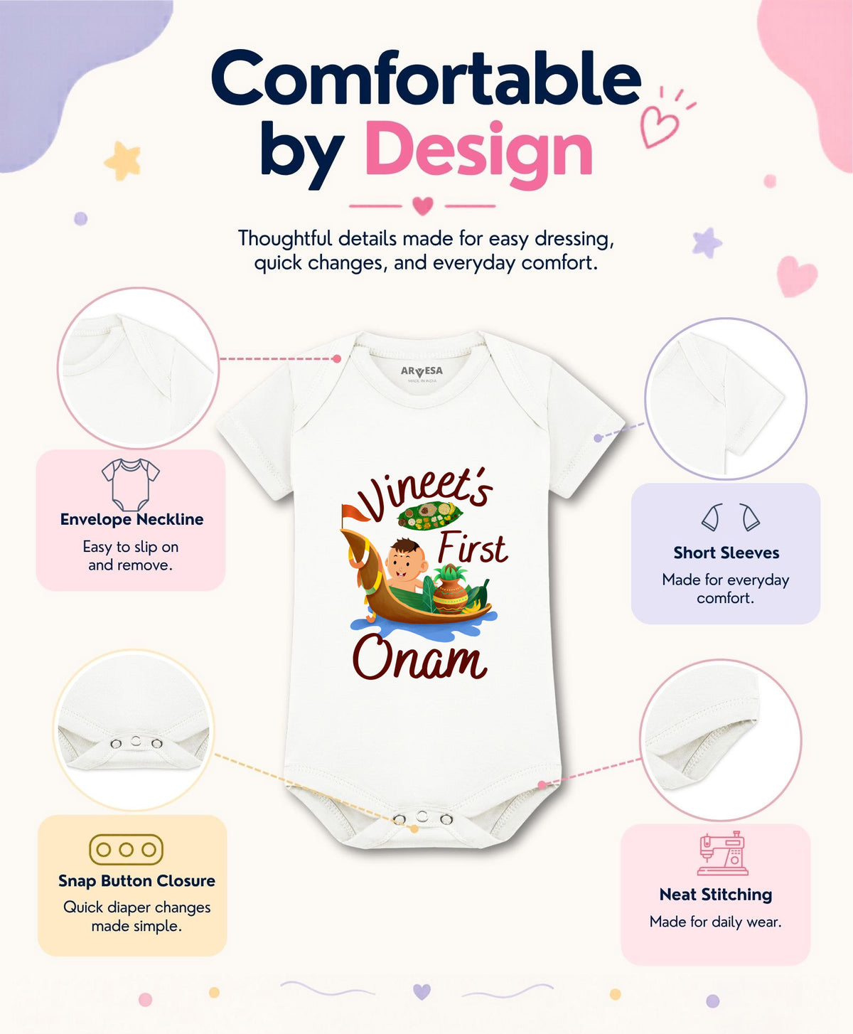 Yes | My First Onam - Romper