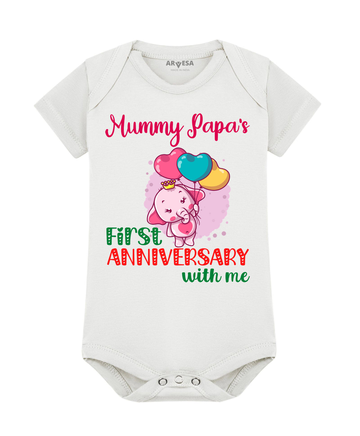 No | Mummy Papa First Anniversary With Me Mom Dad Anniversary - Romper