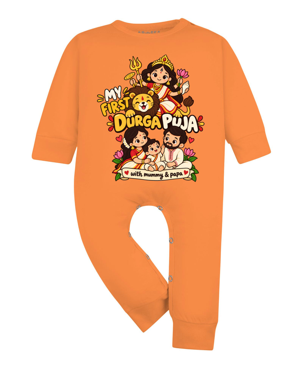 No | My First Durga Puja with Mummy & Papa - Jumpsuit