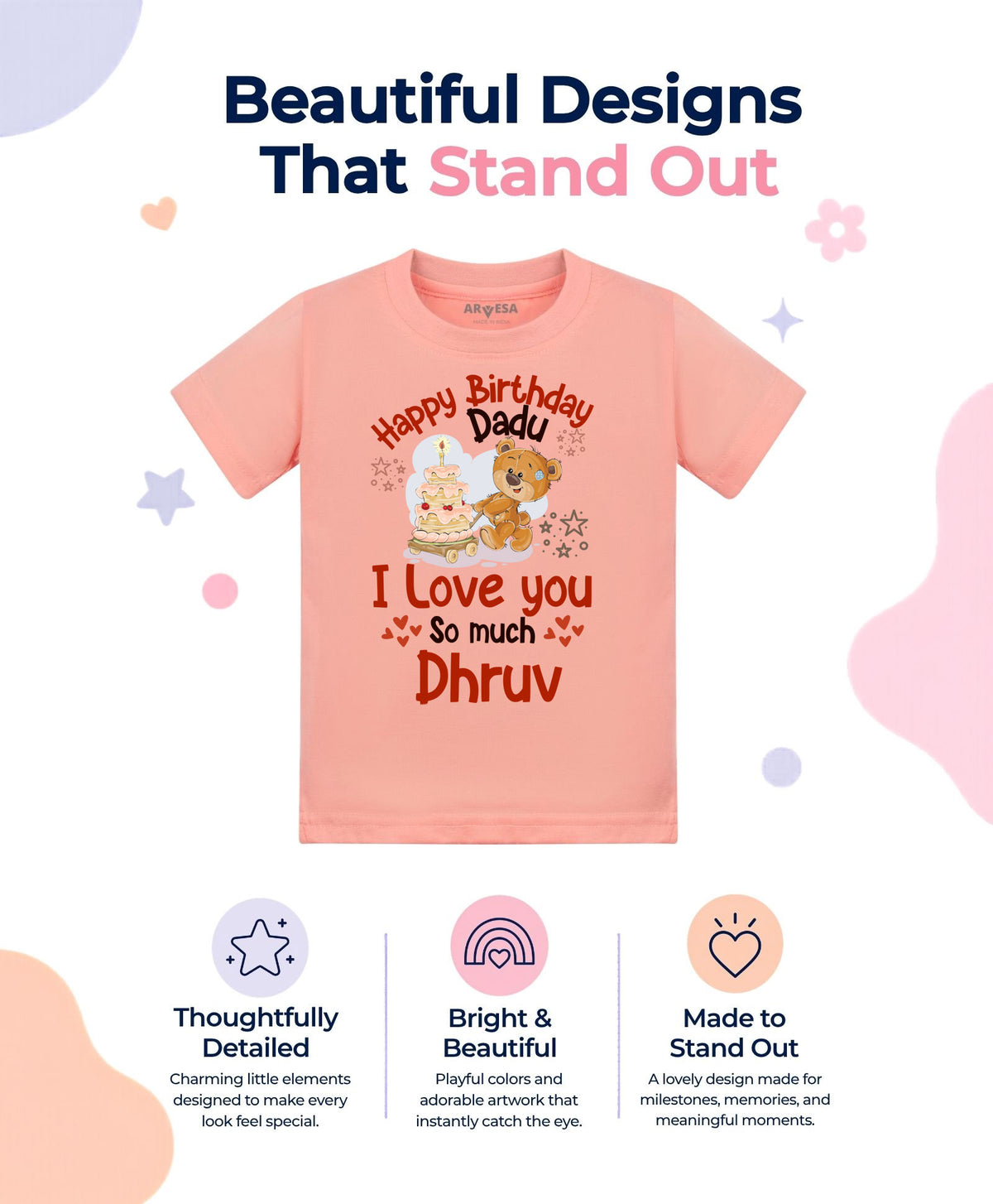Yes | Happy Birthday Dadu Family Birthday - T-shirt