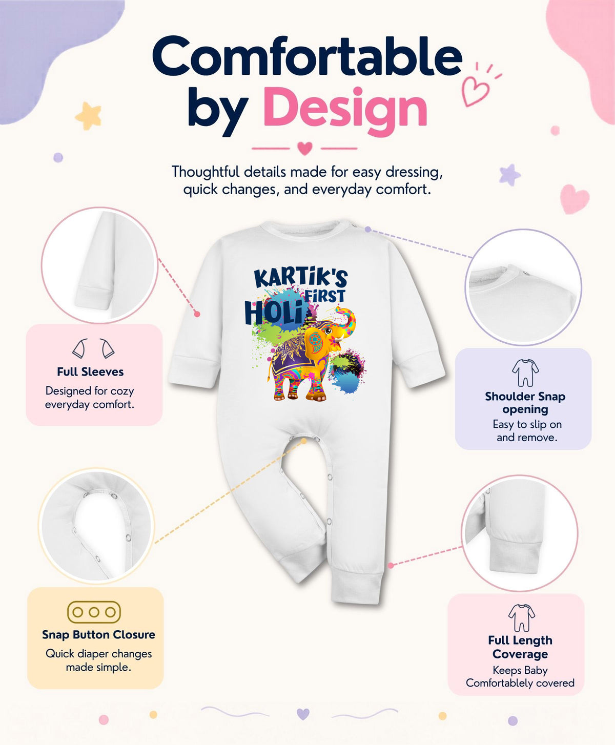 Yes | My First Holi - Jumpsuit