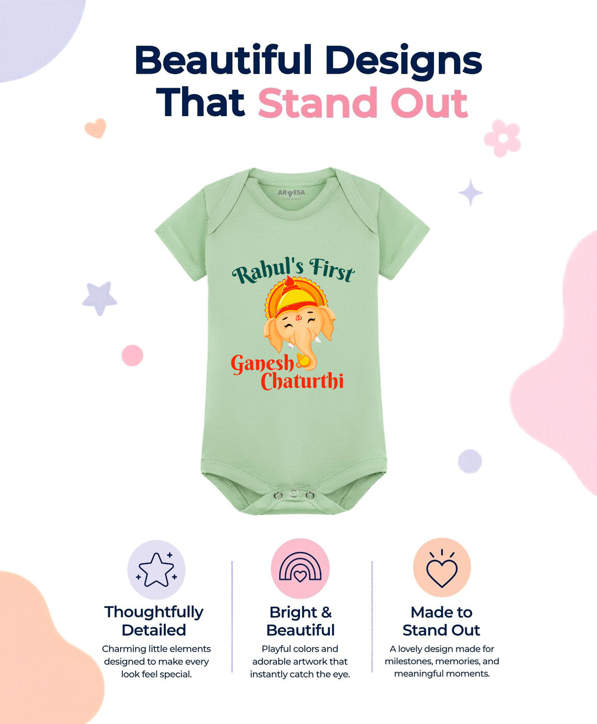 Yes | My First Ganesh Chaturthi - Romper