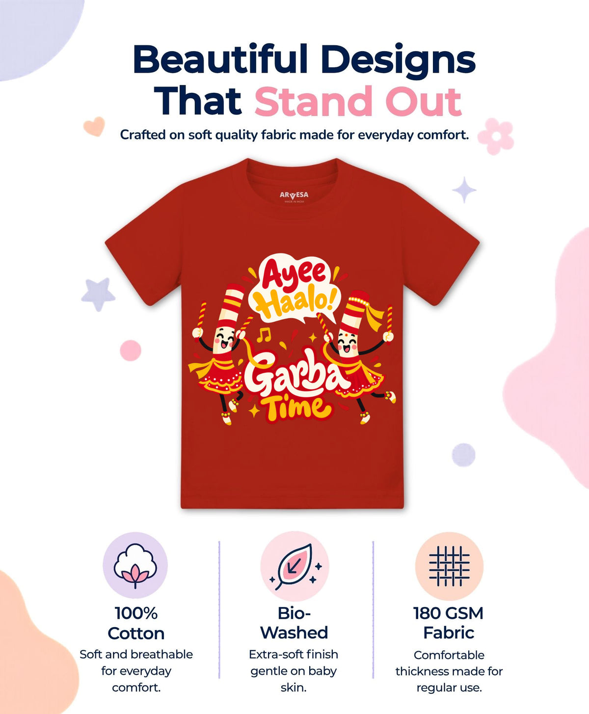 Ayee Haalo! Garba Time Navratri - T-shirt