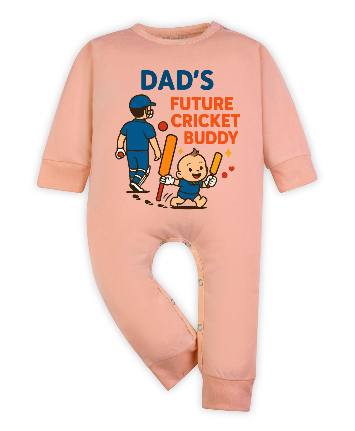 No | Dad's Future Cricket Buddy - Jumpsuit