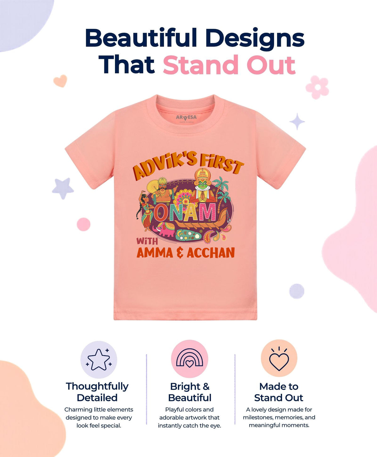Yes | My First Onam - T-shirt